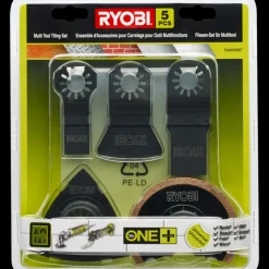 Ryobi RAK05MT universal tilbehørssæt t/multiværktøj 5 stk* Multicutter-Klinger