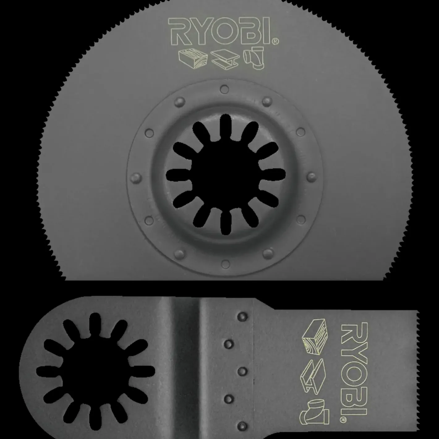 Ryobi RAK02MT universale savklinger 2 stk t/multiværktøjer* Multicutter-Klinger