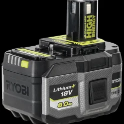 Ryobi RB1880T 8.0 Ah lithium+ batteri 18V ONE+* Batterier Og Opladere