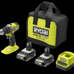 Ryobi RDD18C-220S bore-/skruemaskine inkl. 2 x 2,0 Ah 18V ONE+* Bore- Og Skruemaskiner