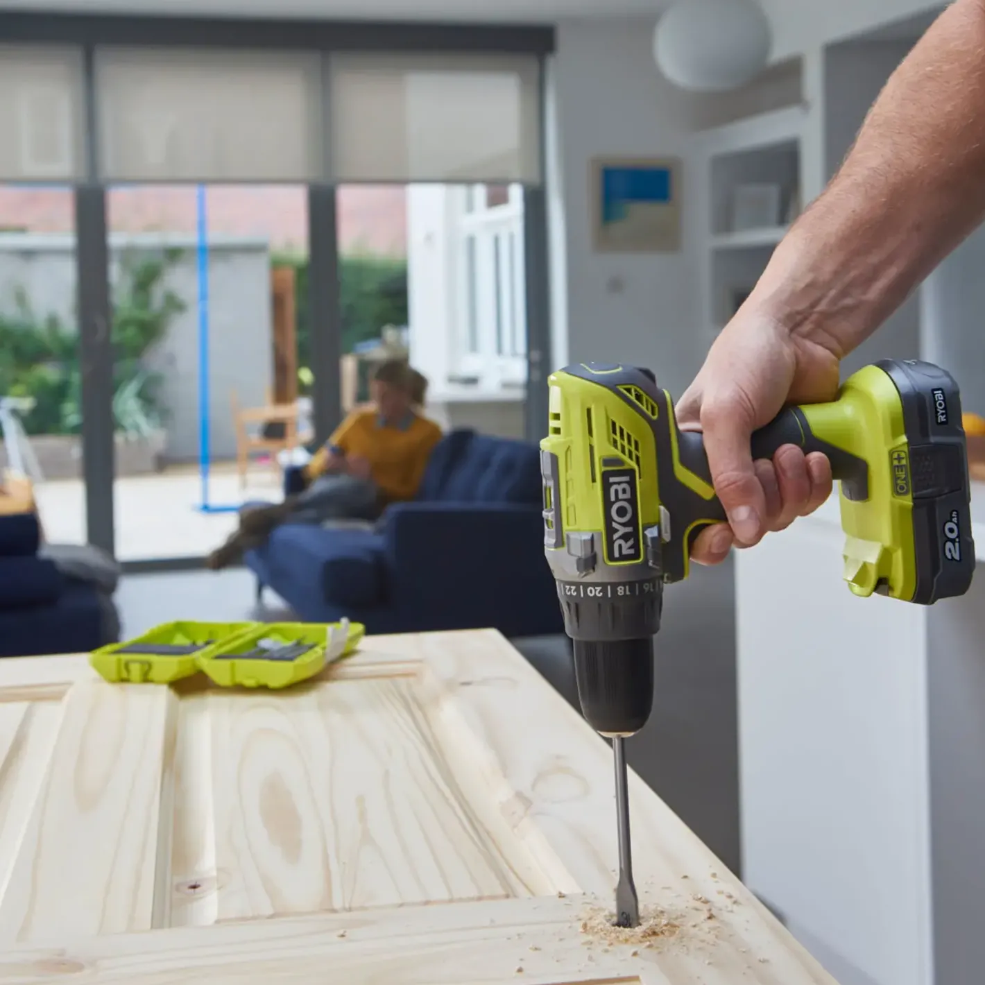 Ryobi R18DD3-120S bore-/skruemaskine 18V ONE+ 1x2,0 Ah* Bore- Og Skruemaskiner