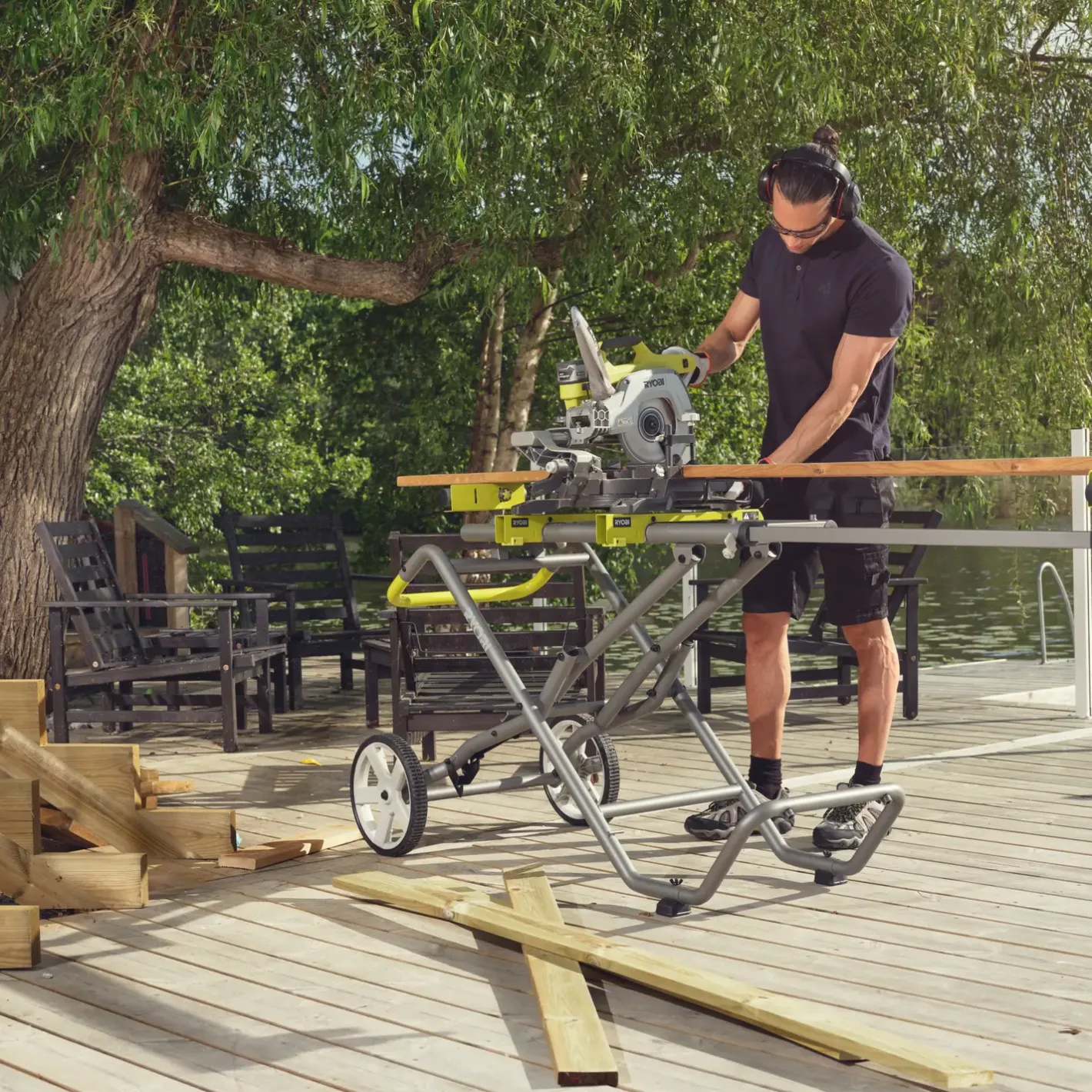 Ryobi RLSW01 mobilt arbejdsbord* Arbejdsborde Og Reoler