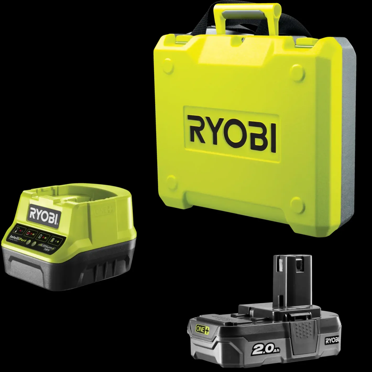 Ryobi R18PD7-220B akku slagbore-/skruemaskine 2x2,0 Ah 18V ONE+* Bore- Og Skruemaskiner