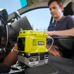Ryobi RY18BI150B 2-i-1 inverter og oplader 18V ONE+* Batterier Og Opladere