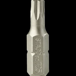 Staco 1/4" bits rustfri stål TX25 6 stk* Bits- Og Bitssæt