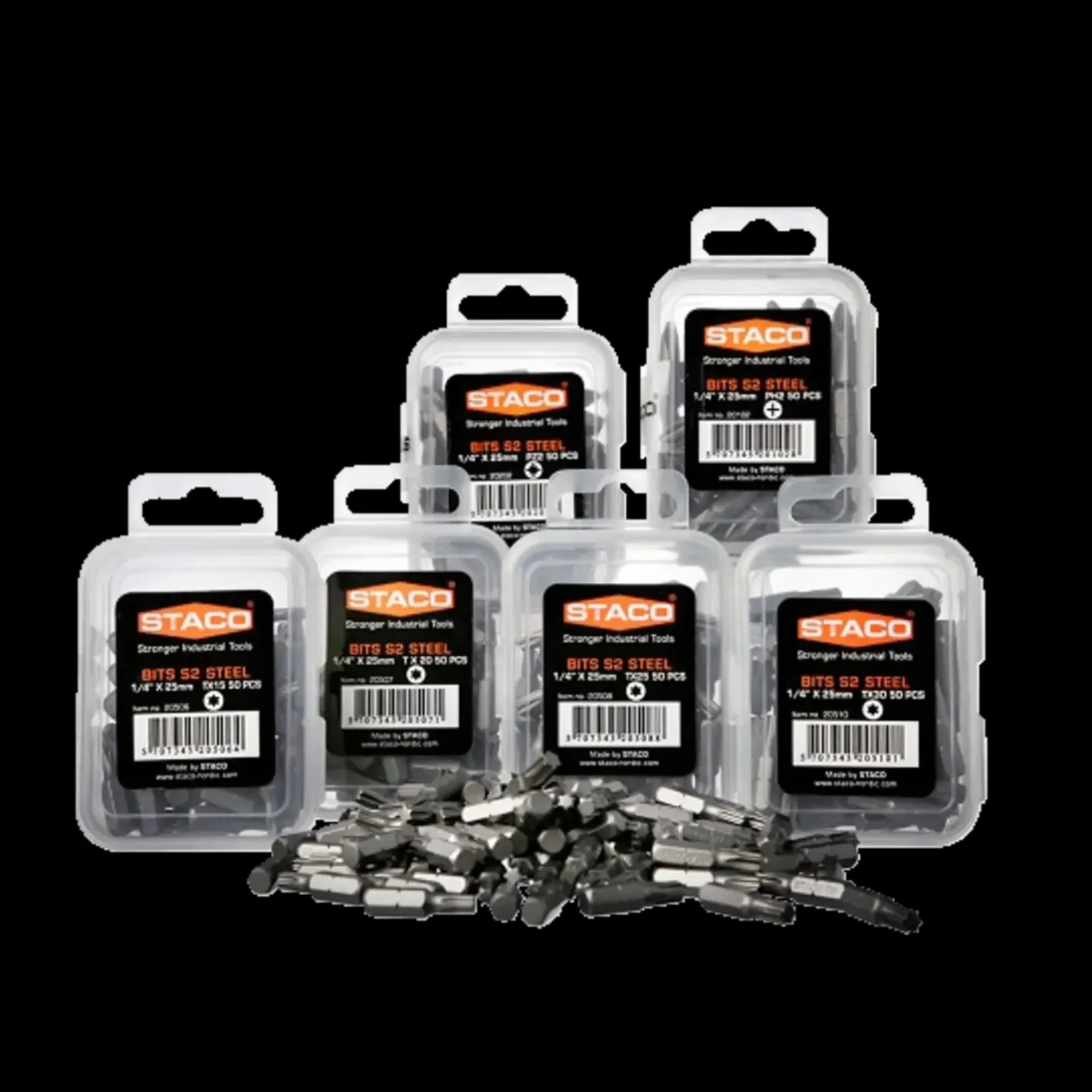 STACO bits 1/4"x25 mm PH2 2 stk* Bits- Og Bitssæt