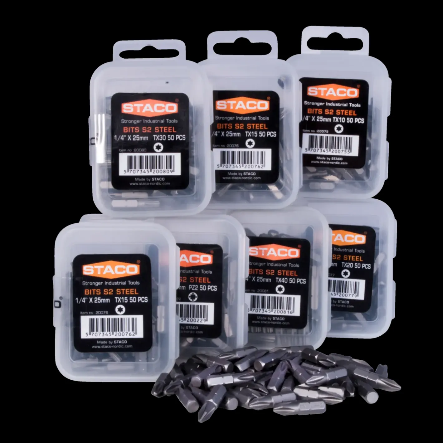 STACO bits 1/4"x25 mm TX10 2 stk* Bits- Og Bitssæt