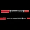 Staedtler permanent marker rød duo fin/mellem* Kontorartikler|Tilbehør Til Kontor Og Værksted