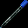 Staedtler permanent markér blå 1-4 mm* Kontorartikler|Tilbehør Til Kontor Og Værksted