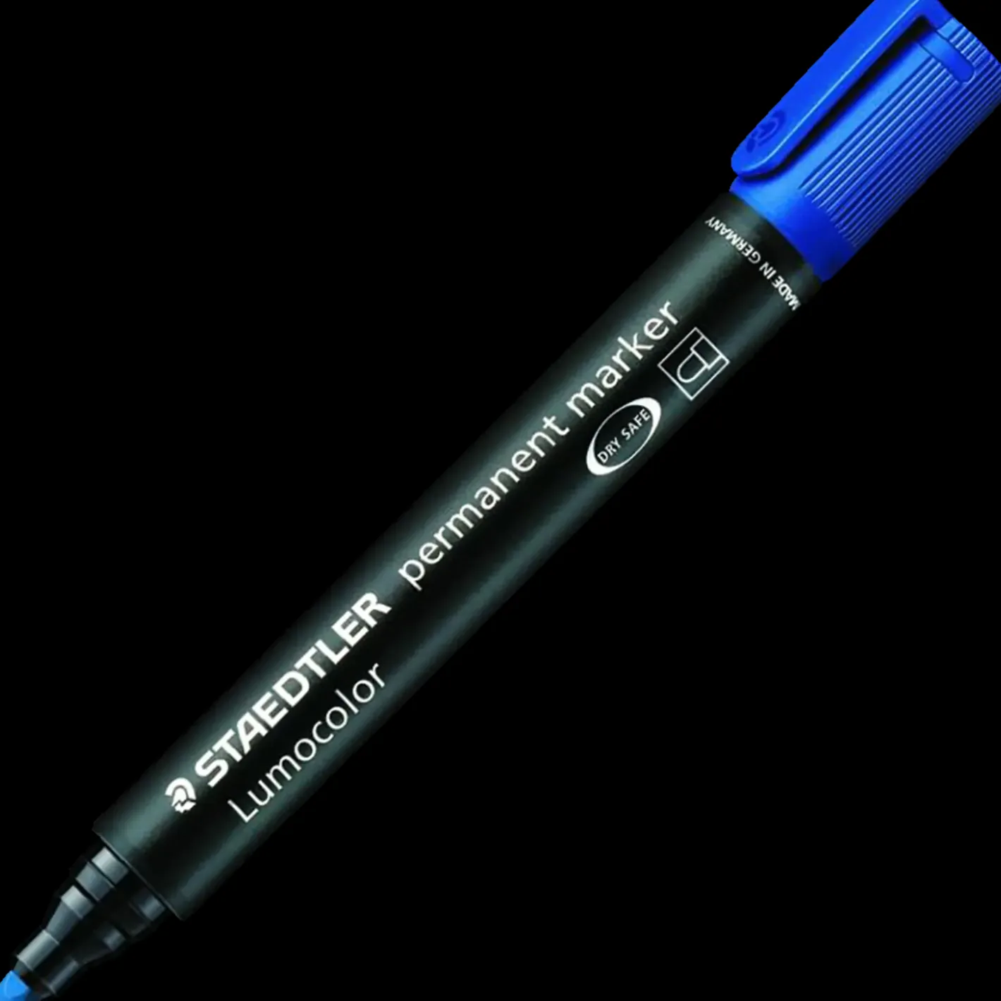 Staedtler permanent markér blå 1-4 mm* Kontorartikler|Tilbehør Til Kontor Og Værksted
