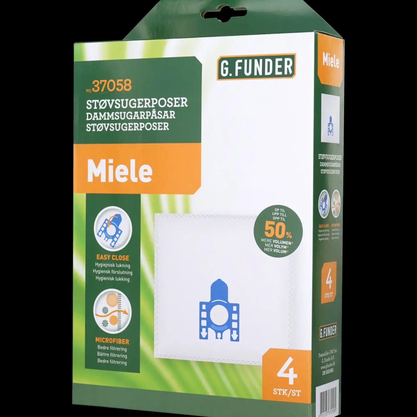Støvsugerposer t/Miele 4 stk inkl. 1 filter* Støvsugerposer Og-Tilbehør