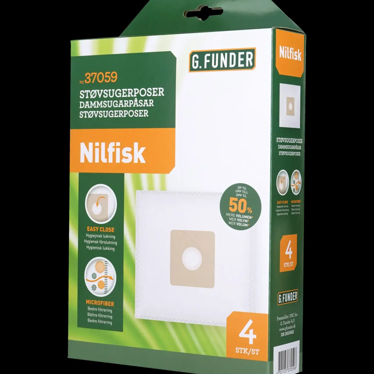 Støvsugerposer t/Nilfisk 4 stk inkl. 1 filter* Støvsugerposer Og-Tilbehør