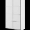 Tvilum Verona skydedørsskab 2 låger 122x201 cm hvid* Garderobe|Tilbehør Til Kontor Og Værksted