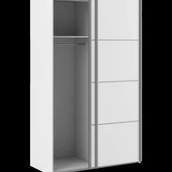 Tvilum Verona skydedørsskab 2 låger 122x201 cm hvid* Garderobe|Tilbehør Til Kontor Og Værksted