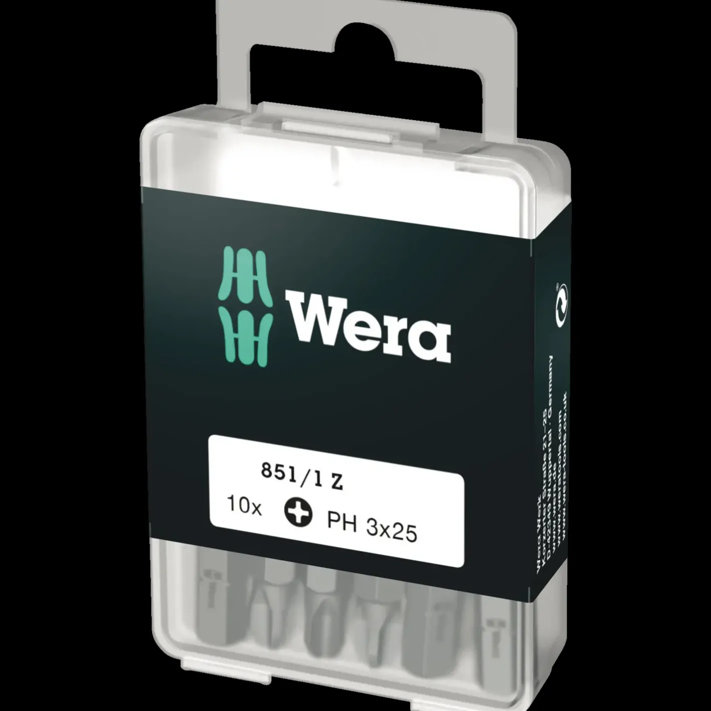 Wera 851/1 Z bits PH 3x25 mm 10 stk* Bits- Og Bitssæt