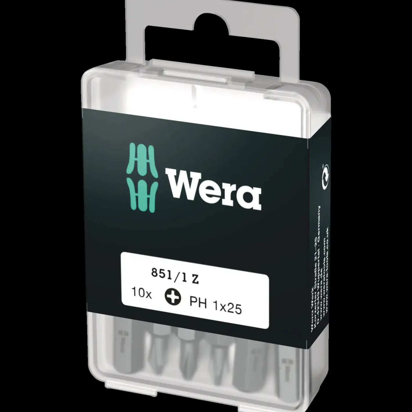 Wera 851/1 Z bits PH 1x25 mm 10 stk* Bits- Og Bitssæt